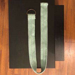 Mint green Canvas belt